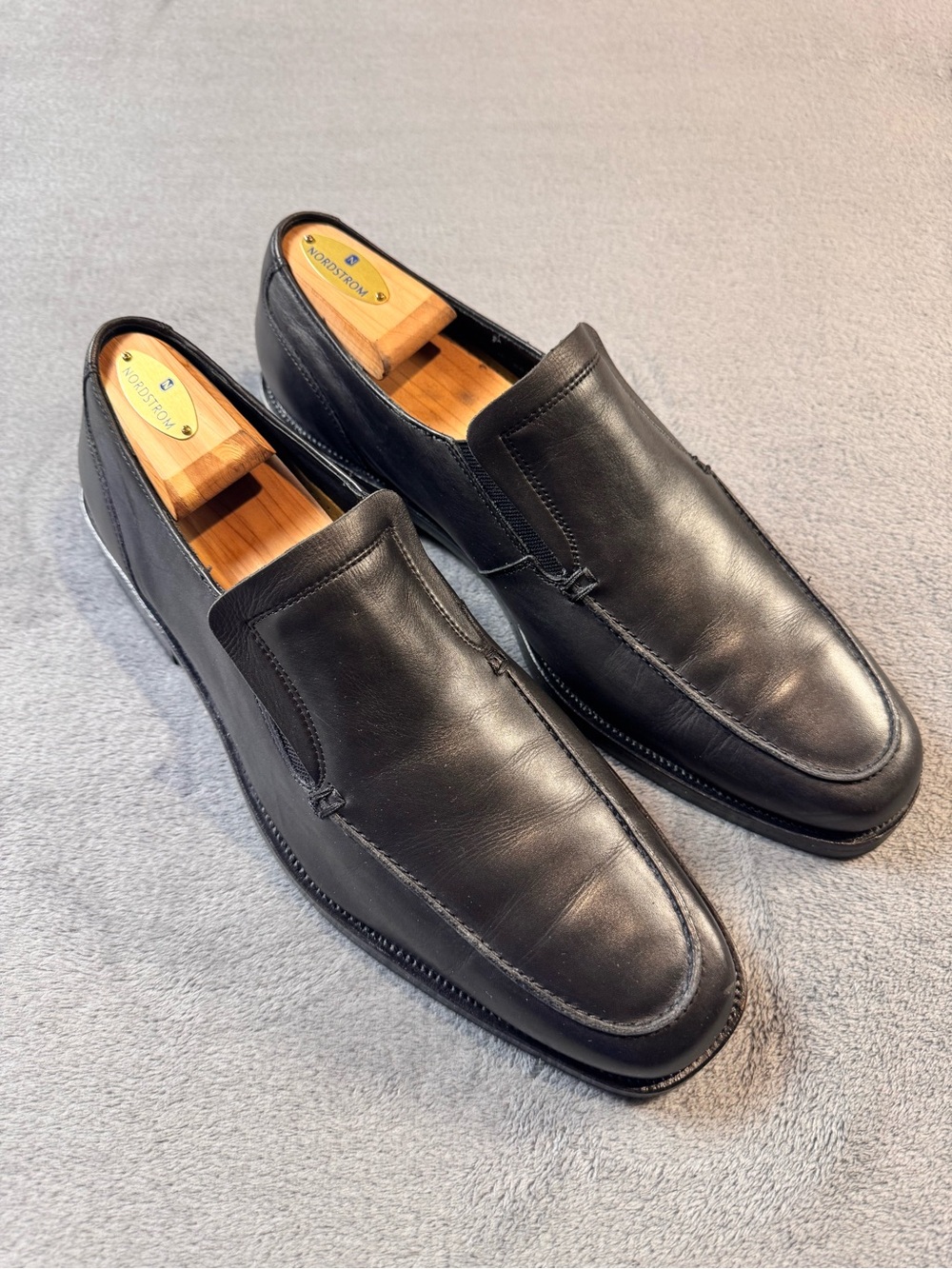 Cole Haan Taylor Gore Men’s Black Leather Slip-On Loafers